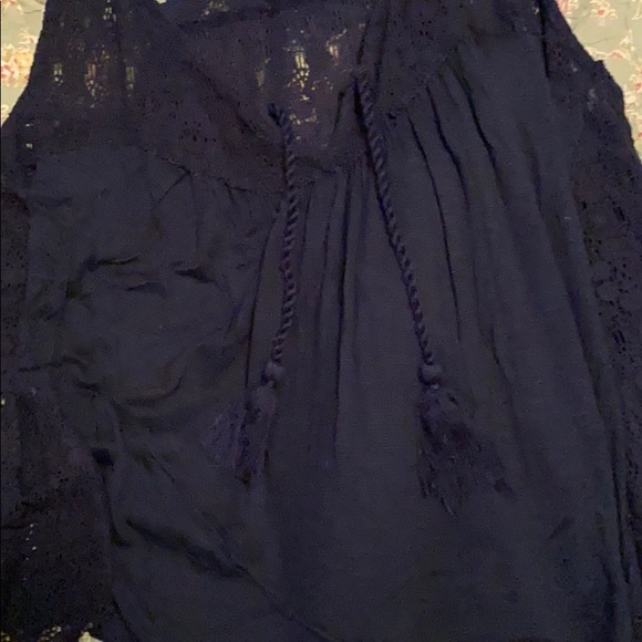 Abercrombie & Fitch Navy Blue Tank Sz M - Picture 4 of 5